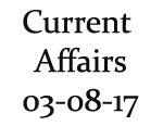 Current Affairs 3rd August 2017